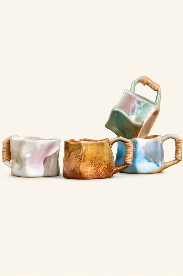 Rope Handle Ceramic Mug