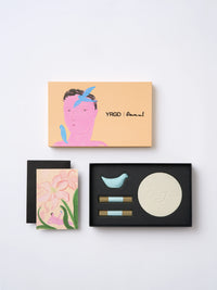 Colorful Short Incense Blue Bird Gift Box x Artist