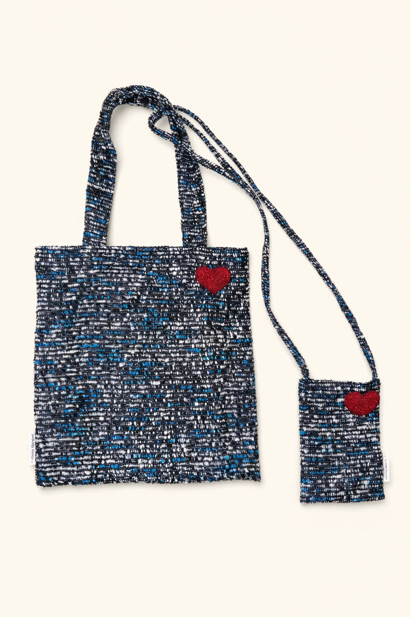 Sapphire Blue Hour Tote Bag & Phone Pouch