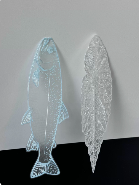 Botanical Veil Translucent Film Bookmark