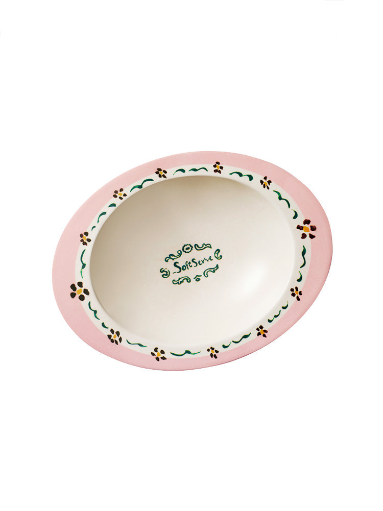 Vintage Floral Bamboo Fiber Bowl - TRLab Shop