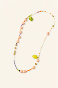 SoftServe Sorbet Grapes beaded necklace featuring colorful grape-shaped beads and a stylish jewelry design.