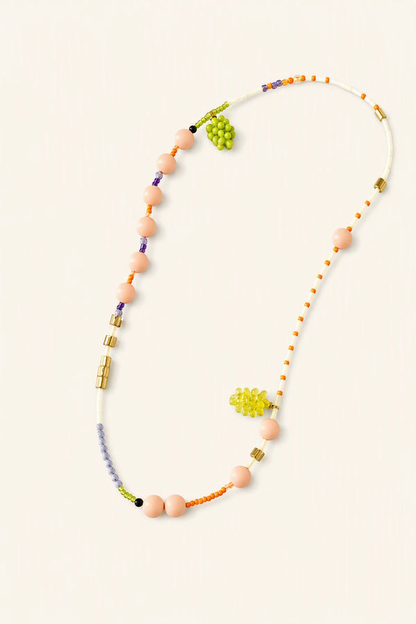 Sorbet Grapes Beaded Necklace