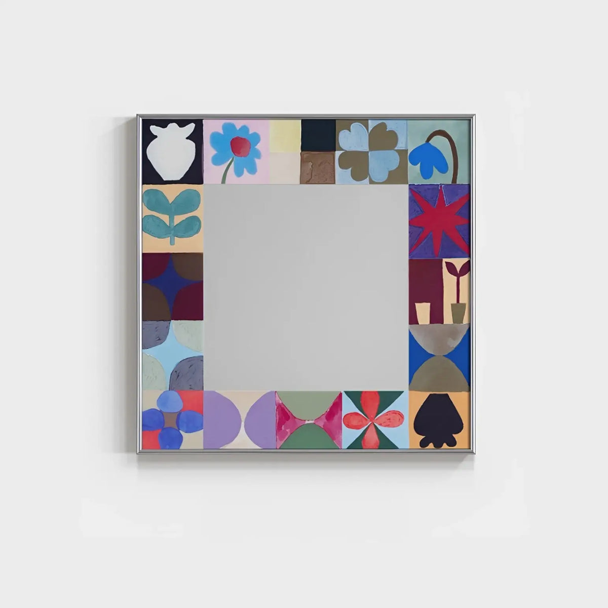 Moon Garden Patchwork Wall Mirror