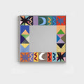 Moon Star Patchwork Wall Mirror