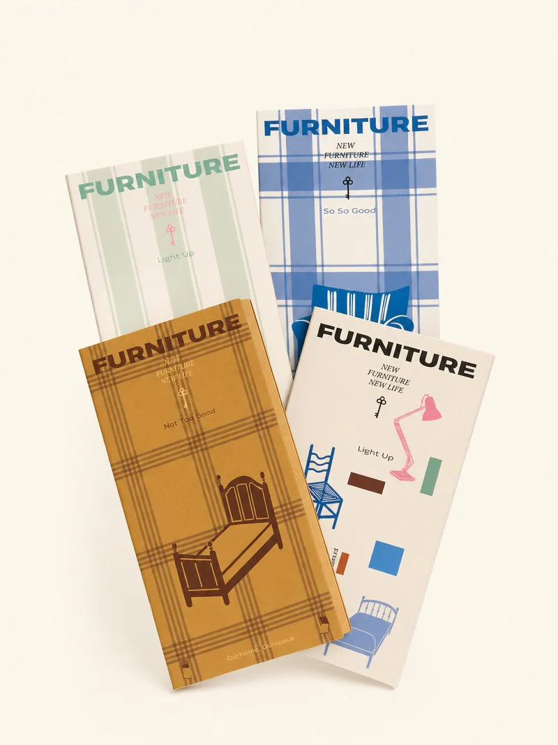 Square Studio Traveler's Notebook Inserts from the Furniture Collection, featuring detailed paper inserts for journaling and planning.