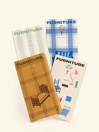 Square Studio Traveler's Notebook Inserts from the Furniture Collection, featuring detailed paper inserts for journaling and planning.