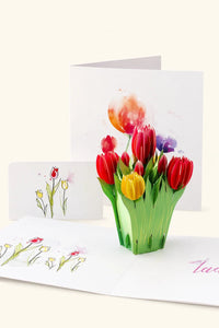 Tulip 3D Pop Up Paper Art Greeting Card