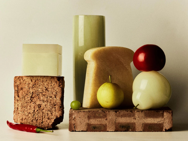 Natural Jade Toast Bookend Gift Set