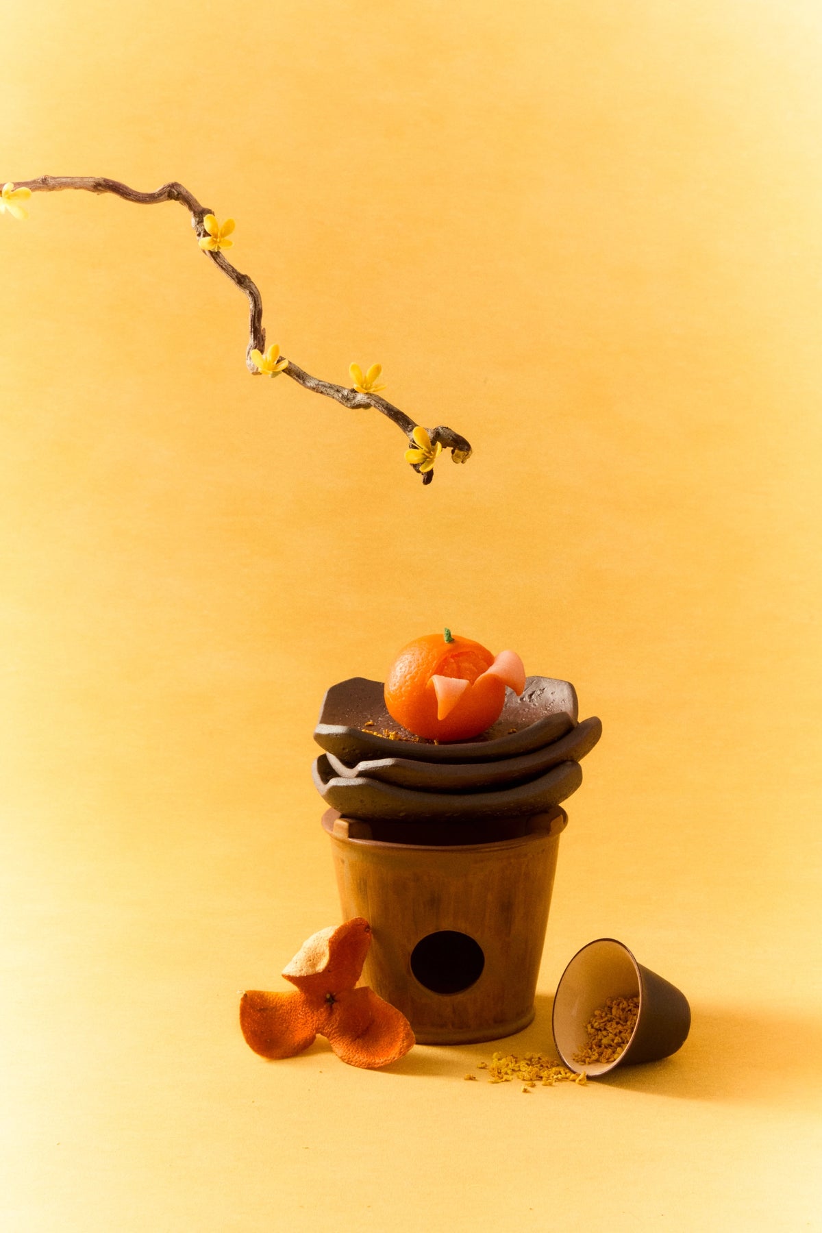 Dried Tangerine Peel Scented Sculptural Wax - TRLab Shop