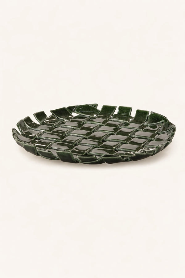 Woven Ceramic Plate