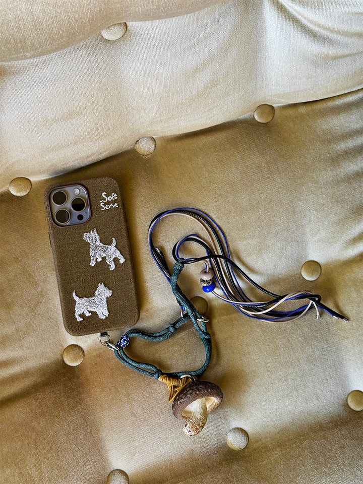 Puppy & Red House Phone Strap - TRLab Shop