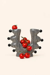 Ceramic U-Shaped Vase
