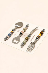 Natural Gemstone Dining Set