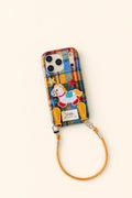 Plaid Pony embroidered phone case by TRLab Shop featuring a colorful plaid pattern and a cute embroidered pony design.