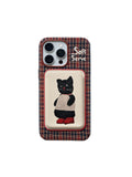 Black Cat & Apple MagSafe Card Holder - TRLab Shop