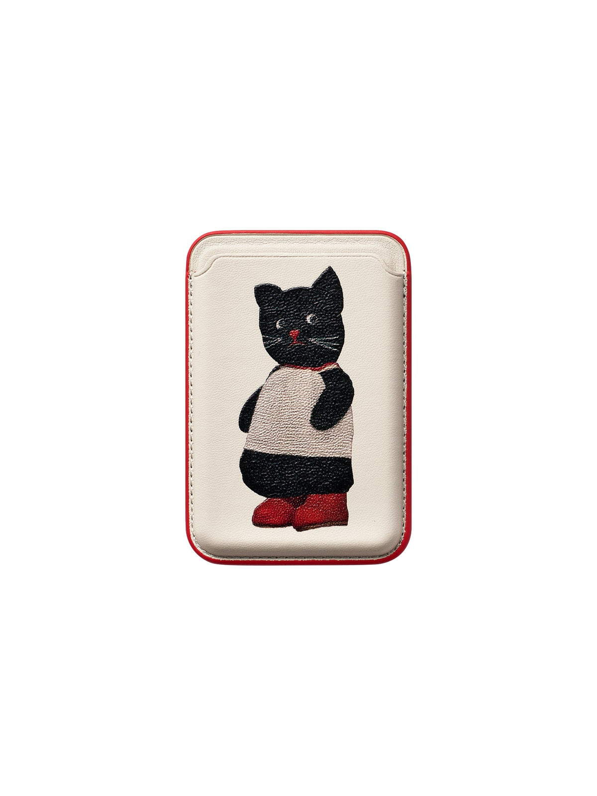 Black Cat & Apple MagSafe Card Holder - TRLab Shop