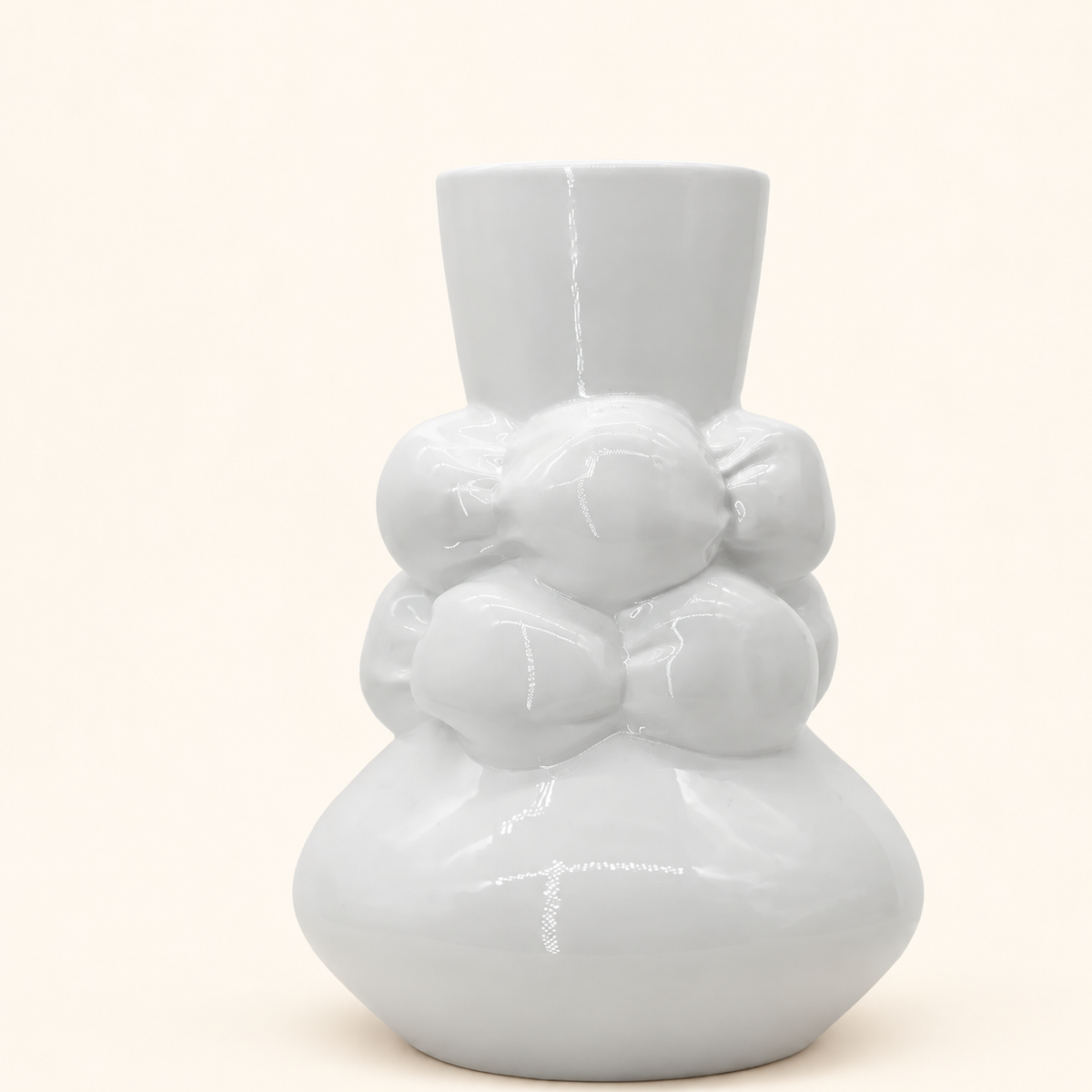 Yifan Renxu Double Scarf Ceramic Decorative Art Vase