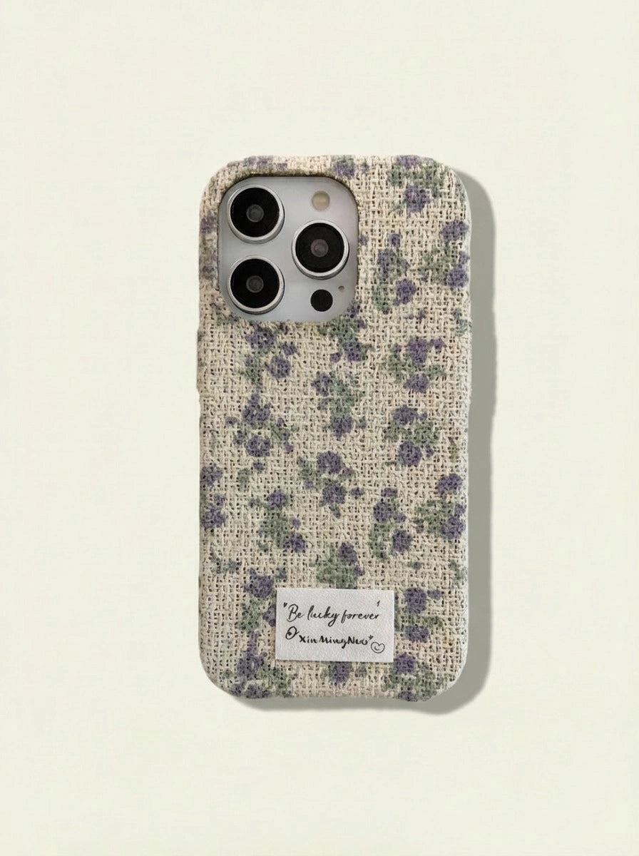 Flax Purple Floral Phone Case - TRLab Shop
