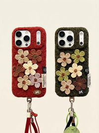 Embroidered Flower Phone Case - TRLab Shop