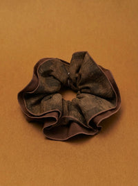 Double Espresso Wavy Hem Scrunchie - TRLab Shop