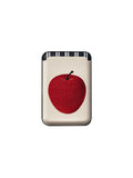 SoftServe Black Cat and Apple design MagSafe phone case for iPhone, featuring a sleek black cat and apple illustration.