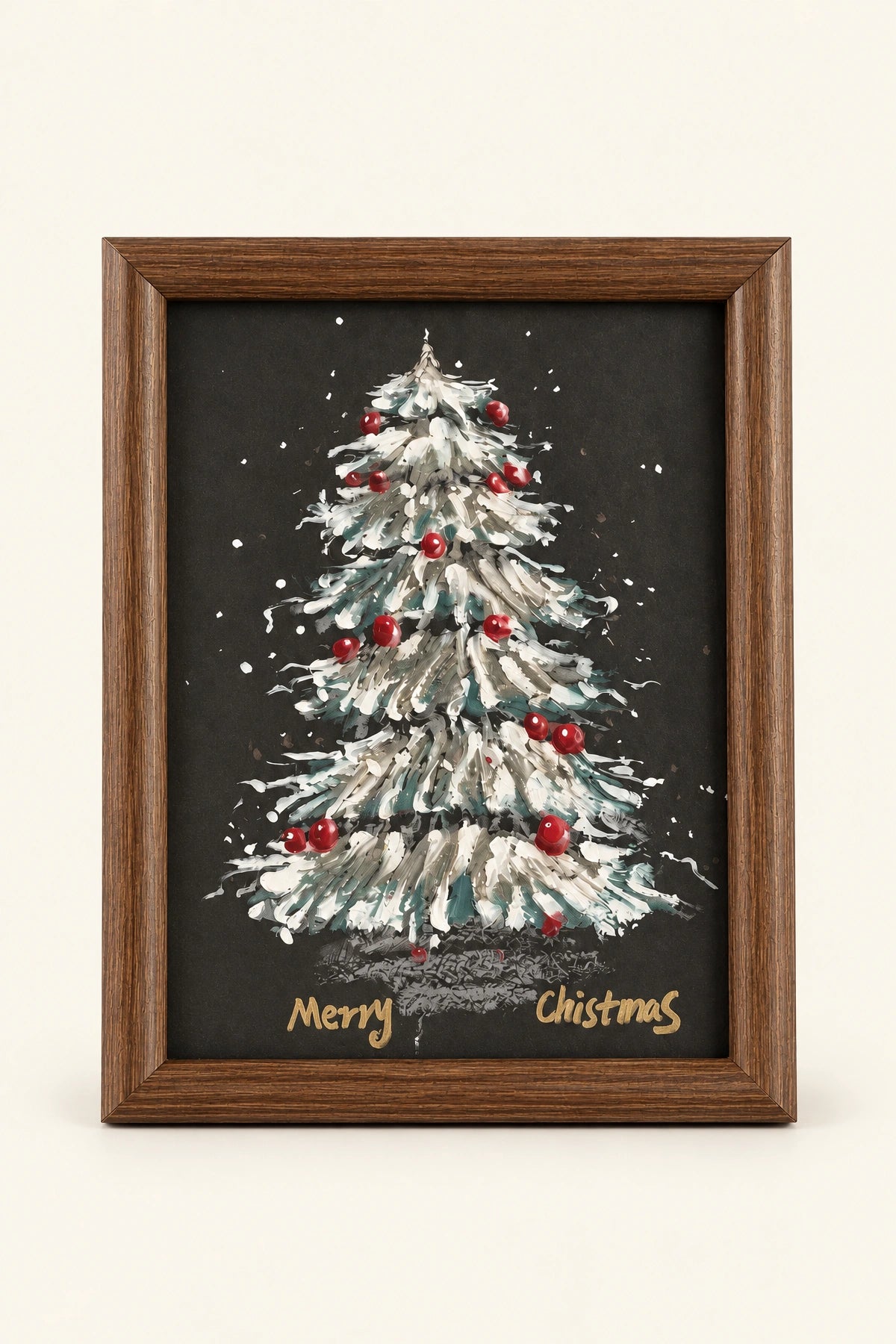 Written Wishes Starry Christmas Tree Canvas Wall Art