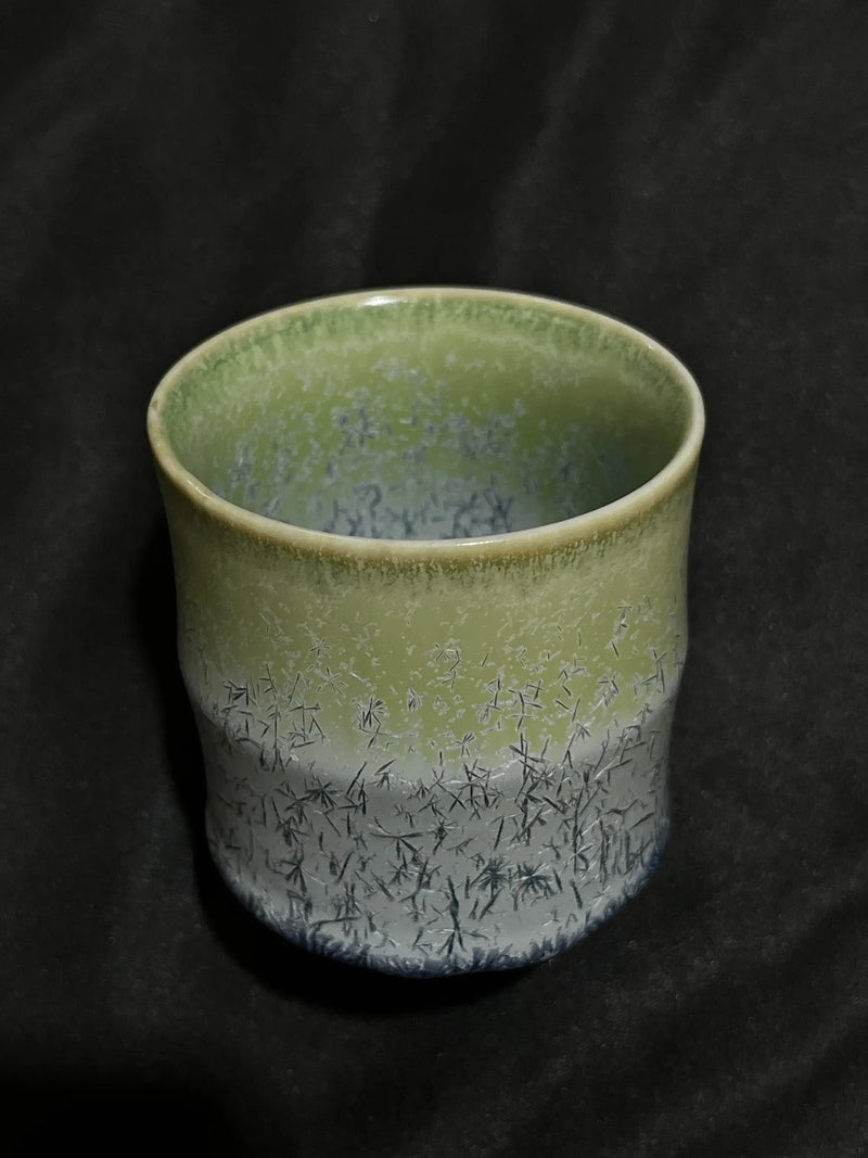 Mineral Frost Green-Blue Ceramic Tea Cup