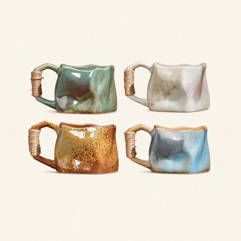 Rope Handle Ceramic Mug
