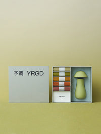 Colorful short incense mushroom gift box by YRGD with vibrant packaging, ideal for aromatic gift sets and decorative purposes.
