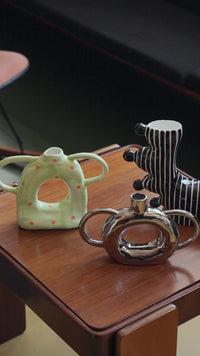 Ceramic U-Shaped Vase