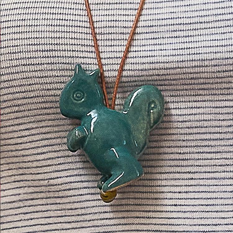 Hand-Painted Animal Ceramic Necklace - TRLab Shop
