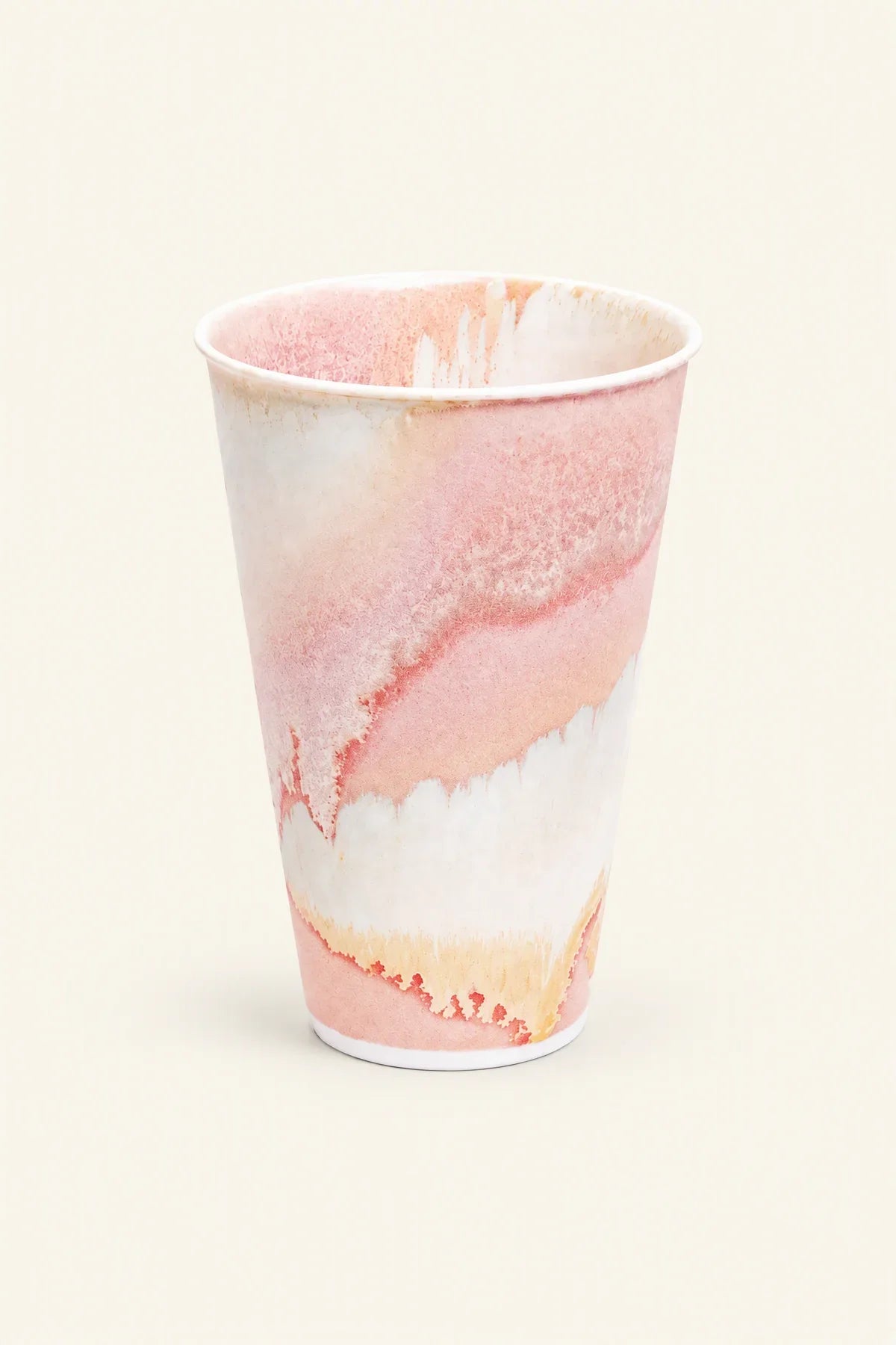 Petal Drift Blush Ceramic Cup