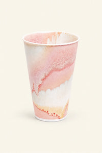 Petal Drift Blush Ceramic Cup