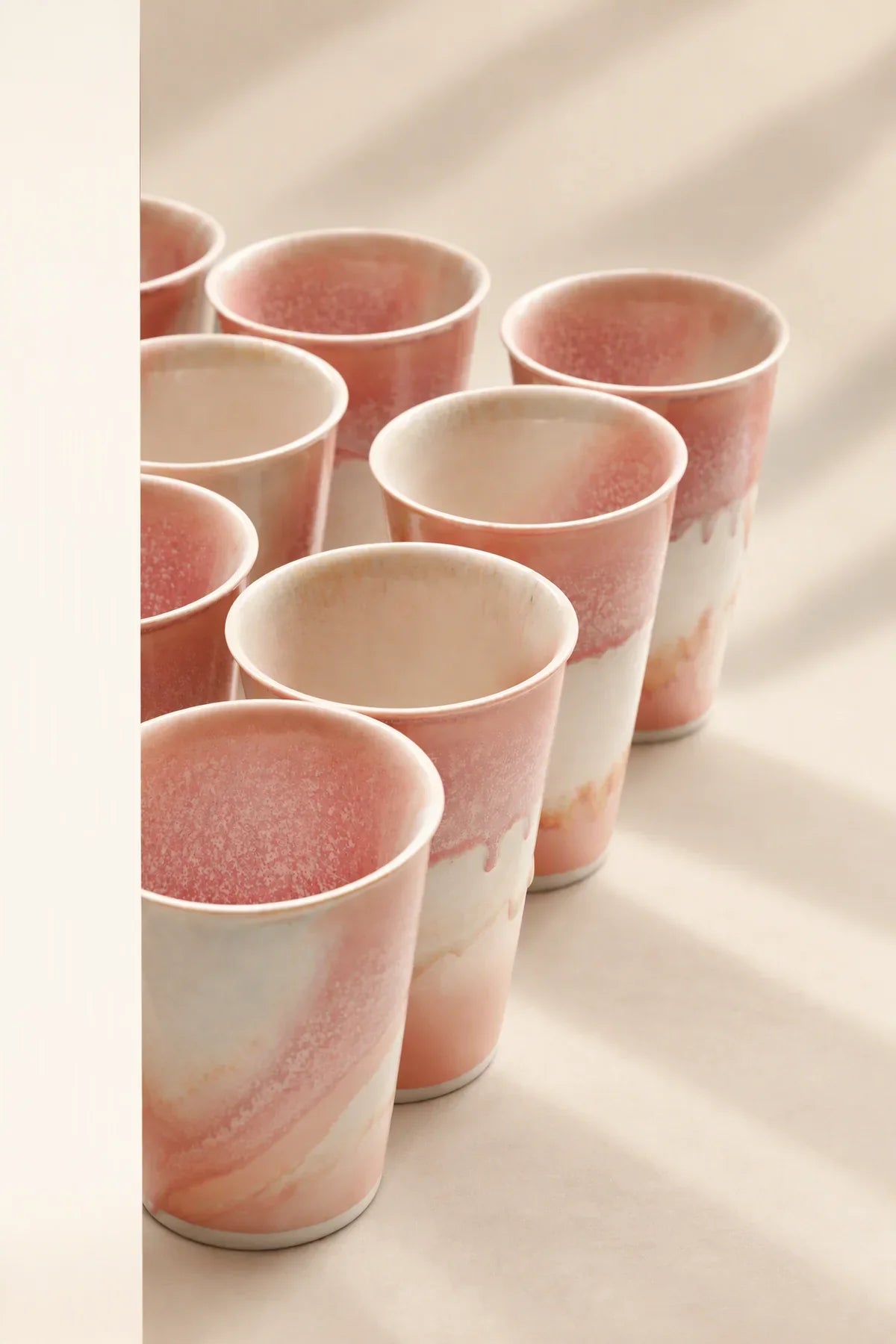 Petal Drift Blush Ceramic Cup