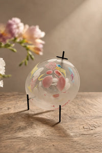 Petal Drift Frosted Clear Glass Serving Set