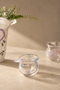Petal Drift Frosted Clear Glass Serving Set