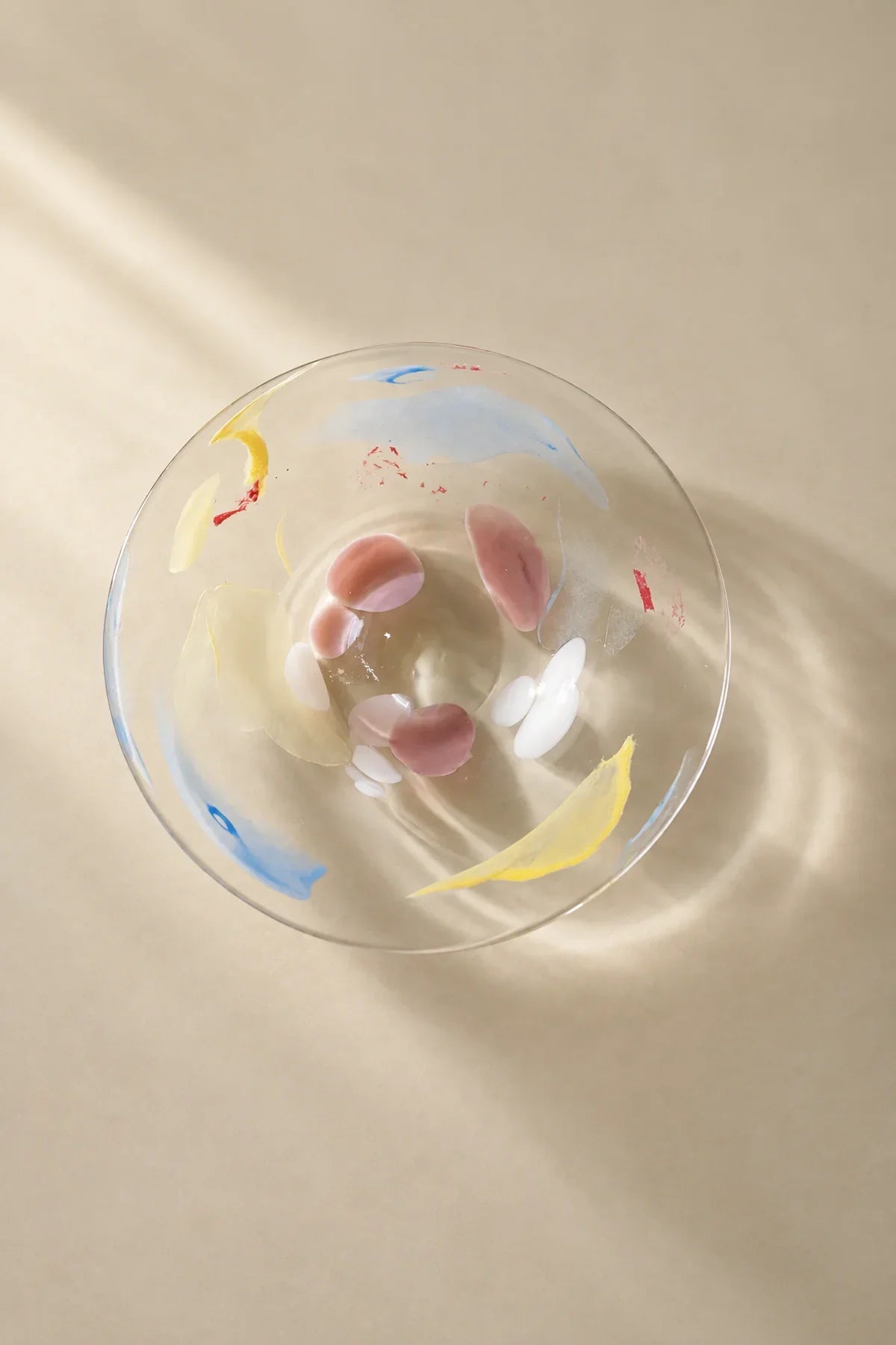 Petal Drift Frosted Clear Glass Serving Set