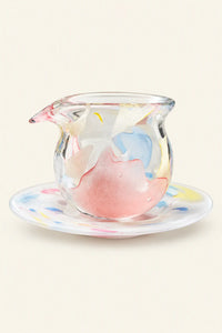 Petal Drift Clear Glass Drinkware Set