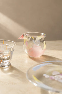 Petal Drift Clear Glass Drinkware Set