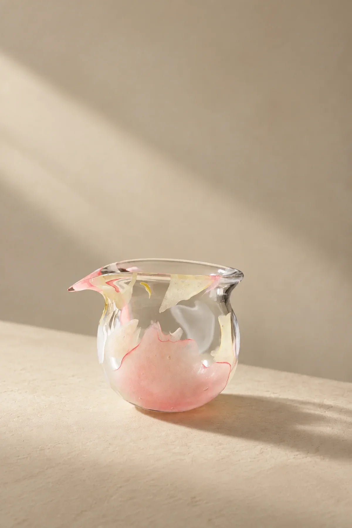 Petal Drift Clear Glass Drinkware Set