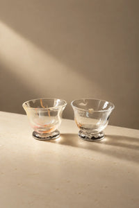 Petal Drift Clear Glass Drinkware Set