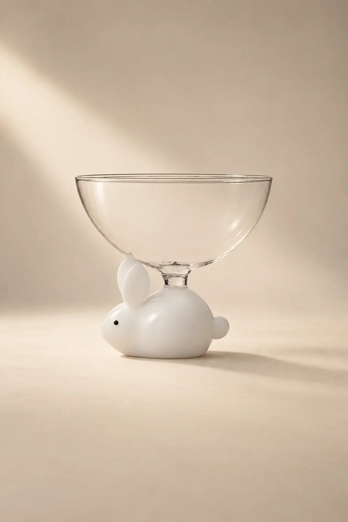 Glass Menagerie Clear and Tinted Glass Dessert Bowl