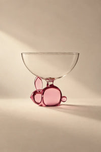Glass Menagerie Clear and Tinted Glass Dessert Bowl