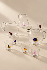 Little Theater Clear Glass Drinkware Set