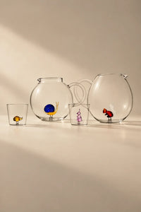 Little Theater Clear Glass Drinkware Set