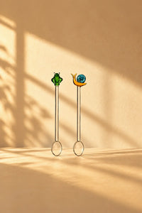 Menagerie Multi-Color Glass Stirring Spoon