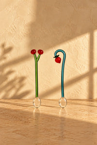 Menagerie Multi-Color Glass Stirring Spoon