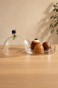 Garden Sanctuary Clear Borosilicate Glass Cloche