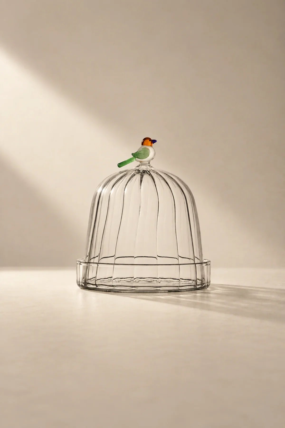 Garden Sanctuary Clear Borosilicate Glass Cloche